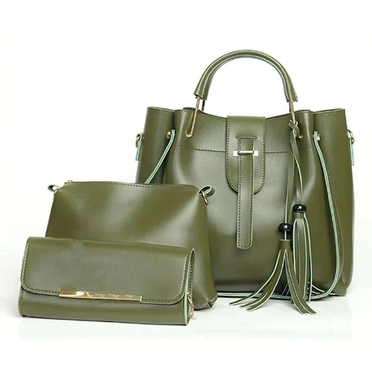 QUEEN Green 3PCS BAGSET