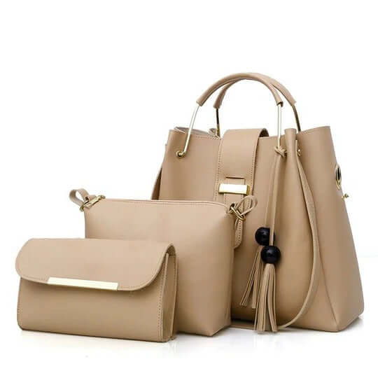 QUEEN  Beige 3PCS BAGSET