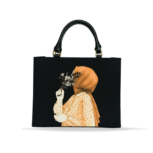 Hijab Girl black Canvas Tote Bag – Bazarbelle