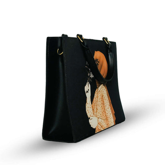 Hijab Girl black Canvas Tote Bag – Bazarbelle
