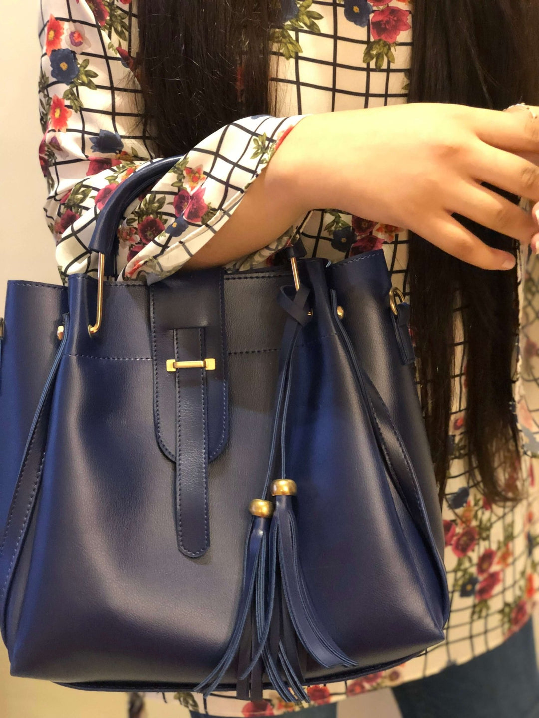 QUEEN Blue 3PCS BAGSET